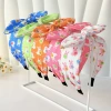 Korean-style patchwork polka dot hair band, women's headwear, hair accessory, hair band Specification image